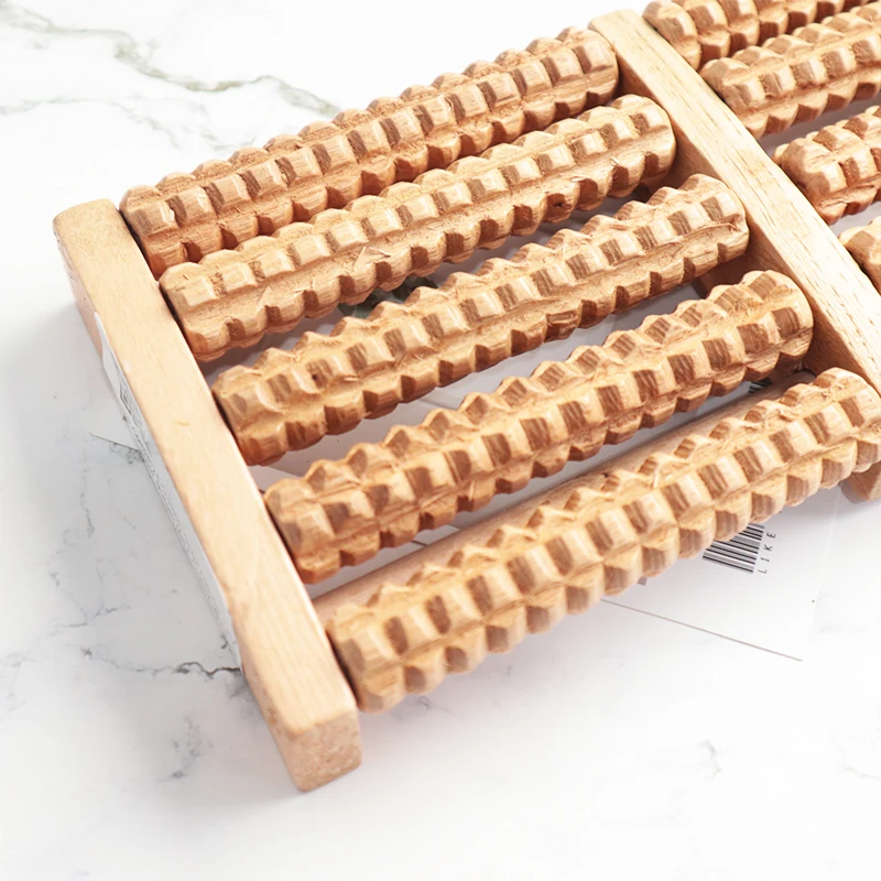 5 необработанные деревянные ноги Ролик древесины уход за рефлекторный массаж