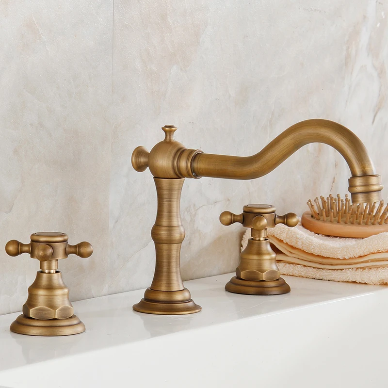 Смесители для кухни Бронзовый Античная ванна кран Три набора из пяти европейских