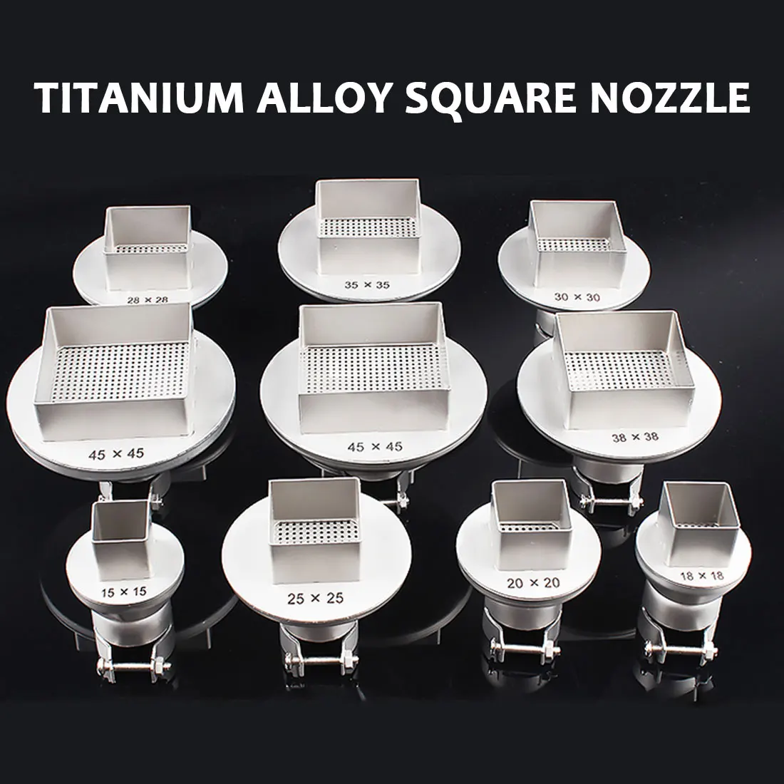 

1Pcs Universal 850 Series Hot Air Gun Nozzle Square 850 852 950 Hot Air Gun Nozzle