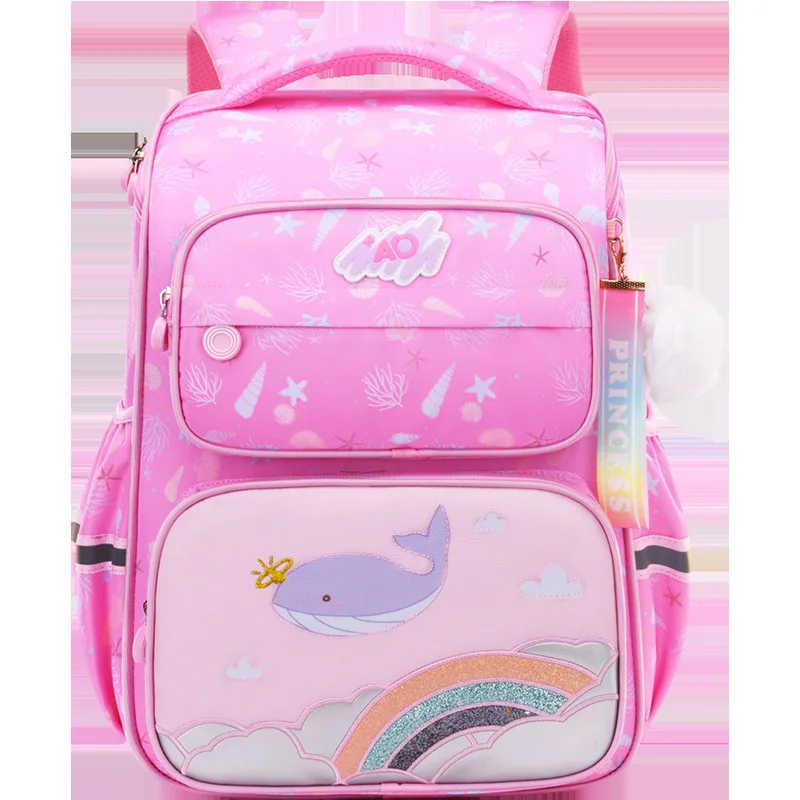 

Водонепроницаемые школьные ранцы для девочек, ортопедические детские рюкзаки для учебников, портфели для начальной школы принцессы