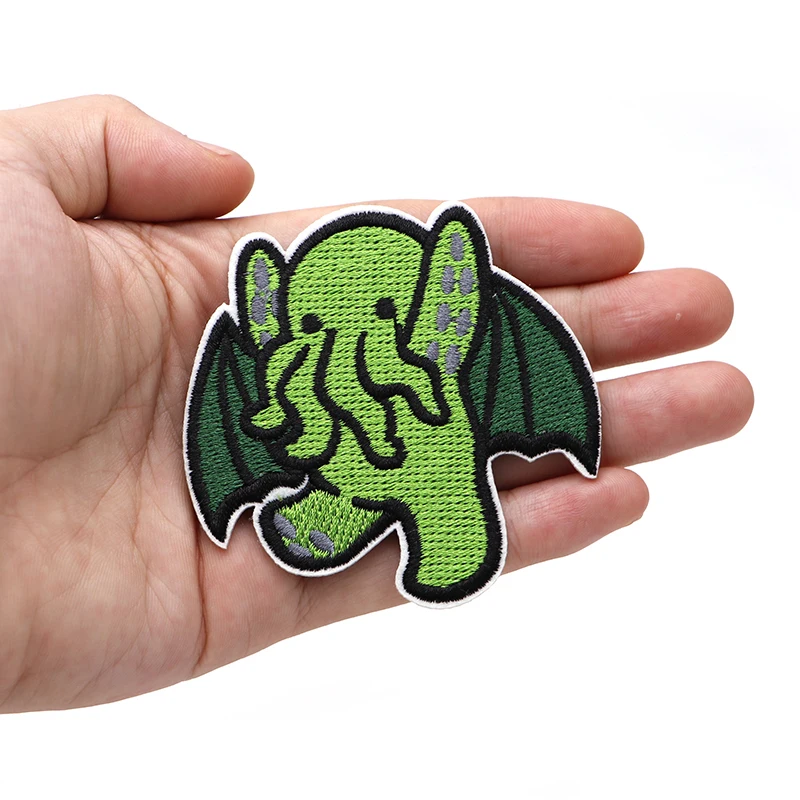 Нашивки с вышивкой в стиле аниме Cthulu креативные нашивки аппликацией для одежды