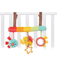 hanging rattles playing crib bed playset infant kids stuffed animal elephant toy attachment for baby stroller bassinet k0264