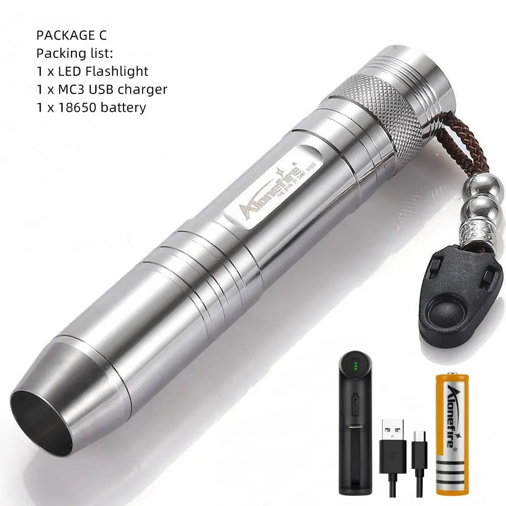 PACKAGE C AloneFire SV300 5 Вт CREE светодиодный Белый Желтый и УФ 365nm вспышка светильник драгоценный камень Янтарный нефрит черный светильник светодиодный фонарь - Испускаемый цвет: PACKAGE C