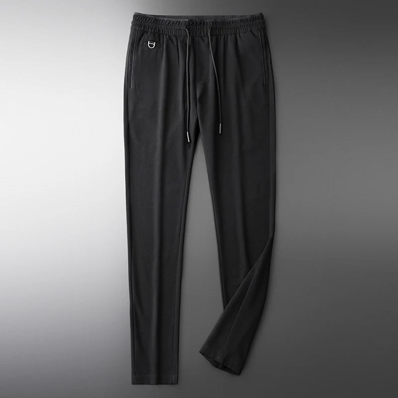 

New Summer Mens Pants Luxury Soft Silky Fabric Casual Sport Men Pants Plus Size 4xl Hight Quality Slim Fit Man Pants