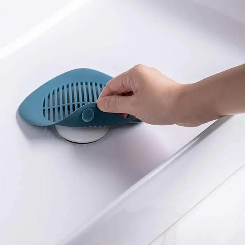 Kitchen Bathroom Drain Filter Silicone Sink Strainer Bathroom Hair Filter Drain Protector Household