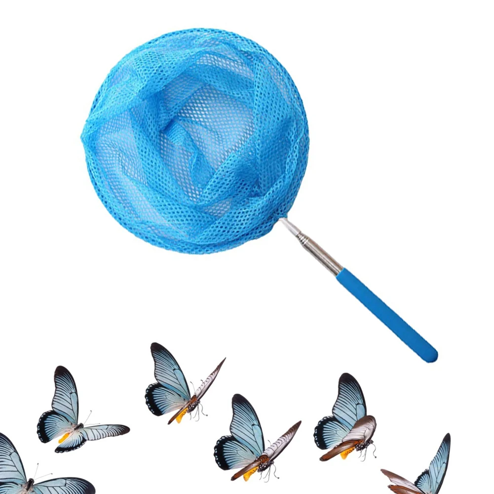 

Children'S Fishing Net Rainbow Beach Retractable Kids Butterfly Insect Catching Small Fish Catching Bugs Insect Fishing Net Toys