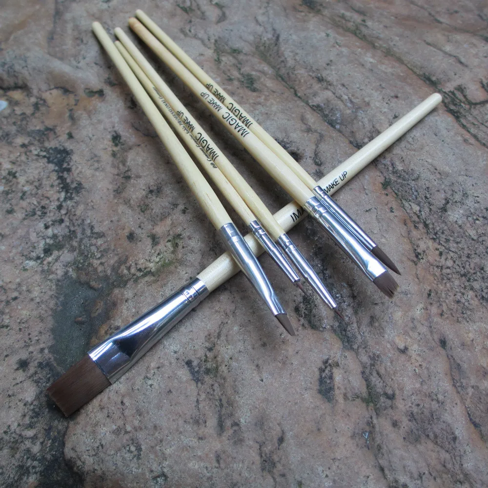 6 шт. кисть для пудры Pro Макияж косметические кисти пудра основа век контурная