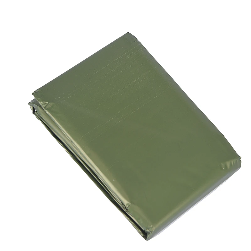 Lightweight Outdoor WaterProof Emergency Survival Rescue Blanket Foil Thermal Space First Aid Gold Curtain Military Blankets | Спорт и