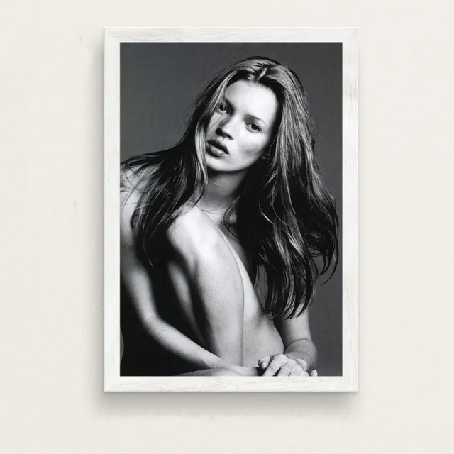 11 Kate Moss супер модель звезда Мода сексуальная B& W художественная живопись Шелковый Холст плакат настенный домашний декор - Цвет: 11
