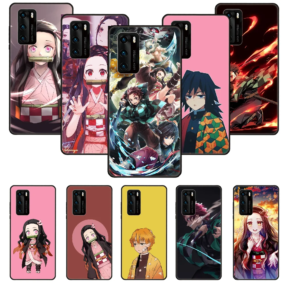 Чехол для телефона Huawei P20 P30 P40 P Smart Z + P10 Mate 30 10 20 Lite Pro черный чехол Модный аниме