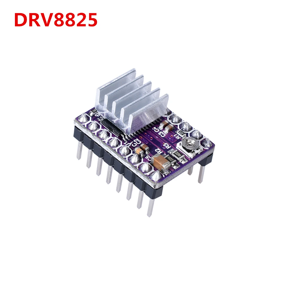 Драйвер шагового двигателя DRV8825 5 шт. шаговый драйвер DRV 8825 модуль с радиатором