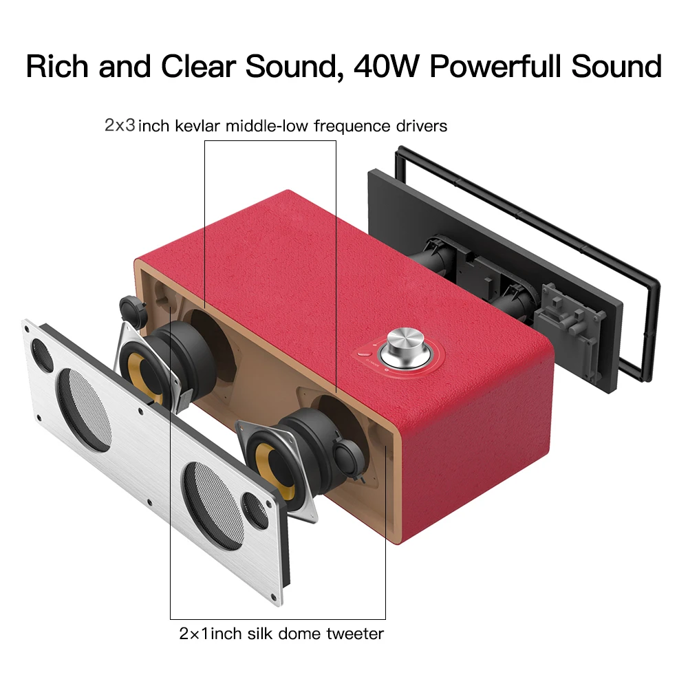 GGMM M3 WiFi/Bluetooth 4 0 Беспроводная колонка цифровая 3D Hi Fi с объемным звуком портативная