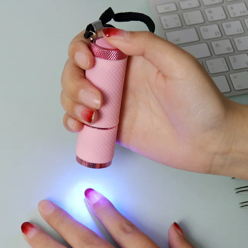 

1PC Mini UV Led Light UV LED Lamp Nail Dryer For Gel Nails 9 LED Flashlight Portability Nail Dryer Machine Nail Art Tools