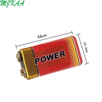 mjkaa 10pcs new mjkaa 9v 6f22 alkaline battery crown laminated carbon for alarm wireless microphone