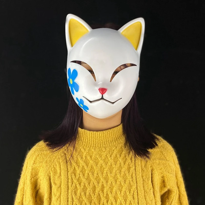 Маски для косплея из аниме клинок демонов японские аксессуары реквизит маска