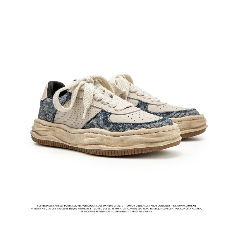 

Running Mens Platform Shoes Genuine Leather Sneakers Sport Shoe Outdoor Athletic Shoes Men Trainers Men Fashion Chunky Shoes