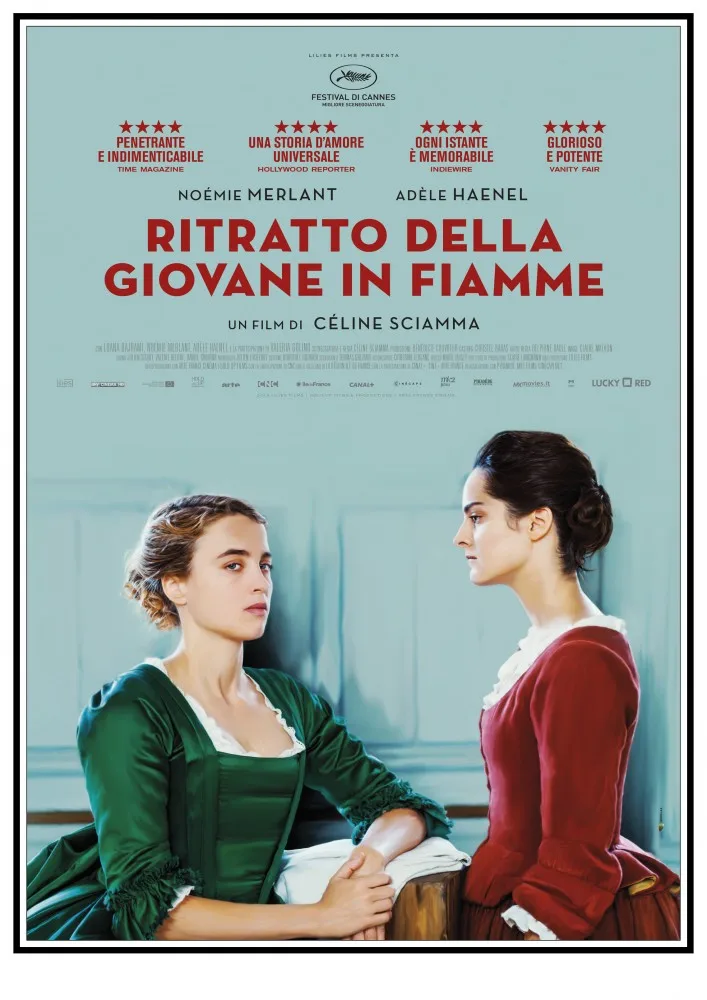 Portrait de la jeune fille en feu poster Movie decorative painting home art wall sticker | Дом и сад