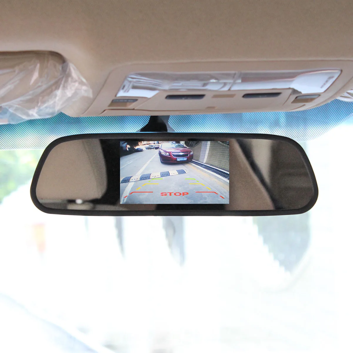 SMALUCK 4 3 &quotзеркало заднего вида монитор HD Автомобильная Камера авто парковочные