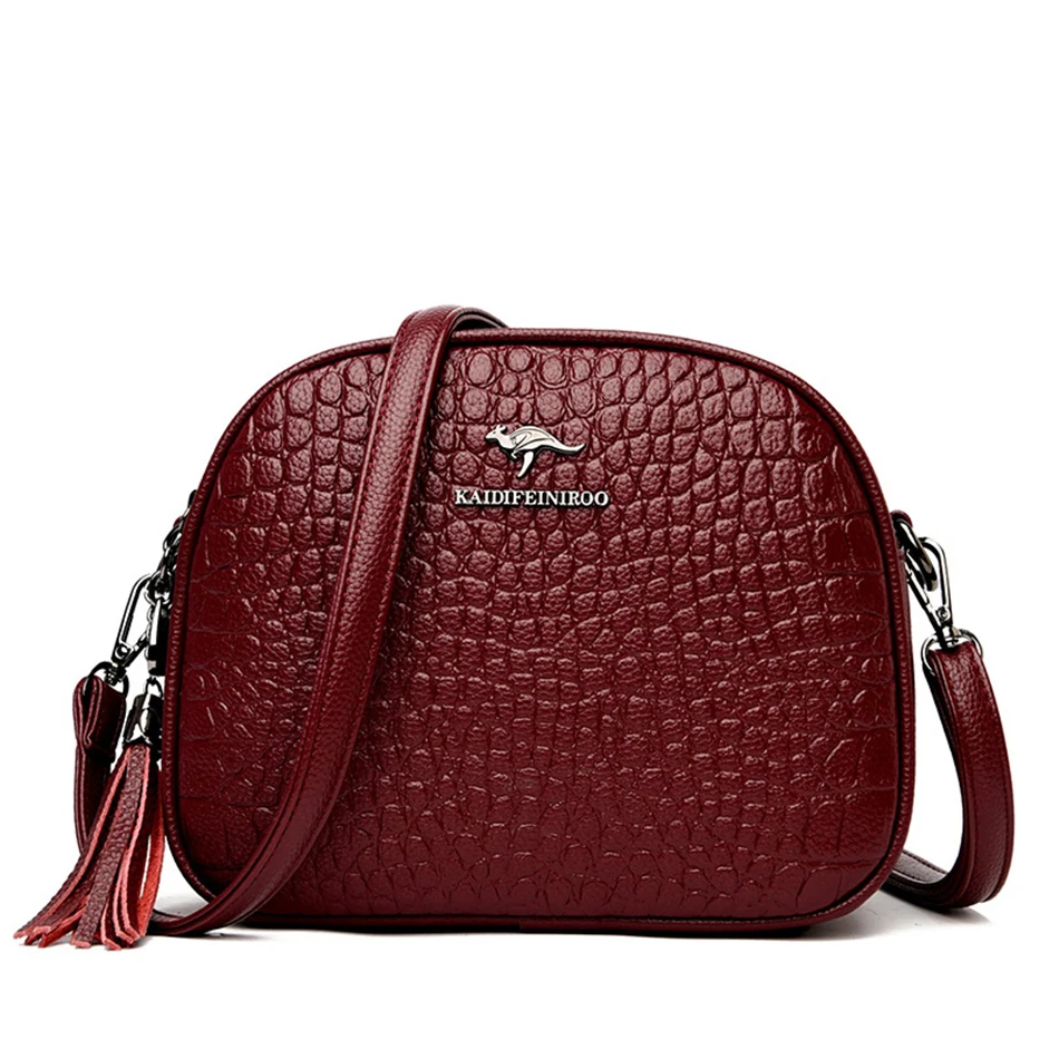 

Fashion Tassel Design Ladies Shoulder Bag High Quality Stone Grain Women's Purses and Hamgbags Letter Design Women Messenger Bag