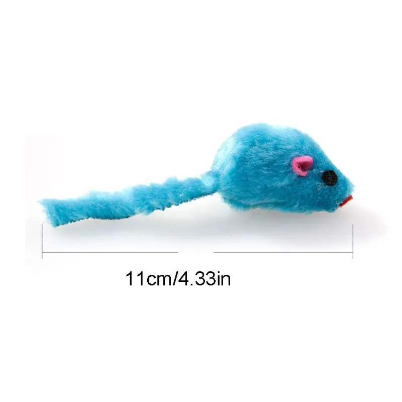 

Mice with Catnip and Rattle Sound Made of Real Rabbit Plush Interactive Catch Play Mouse Toy for Cat Pack of 20 Mice