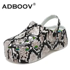 Женские садовые сандалии ADBOOV, пляжные тапки на платформе, для увеличения роста, лето 2021