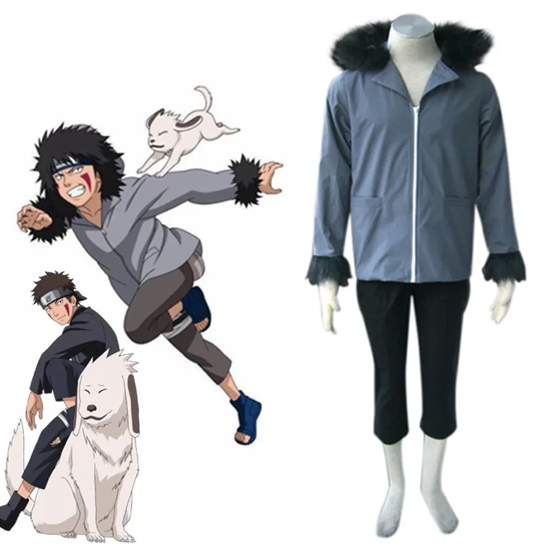 Аниме Наруто: Shippuden Inuzuka Kiba костюмы для косплея на Хэллоуин дамские вечерние