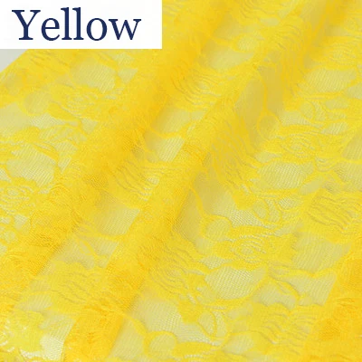 Yellow 10 м белый кружевной фон свадебное украшение арки вечерние скатерти Декор кружевной ткани драпировка студийный свадебный фон, ткань - Цвет: Yellow