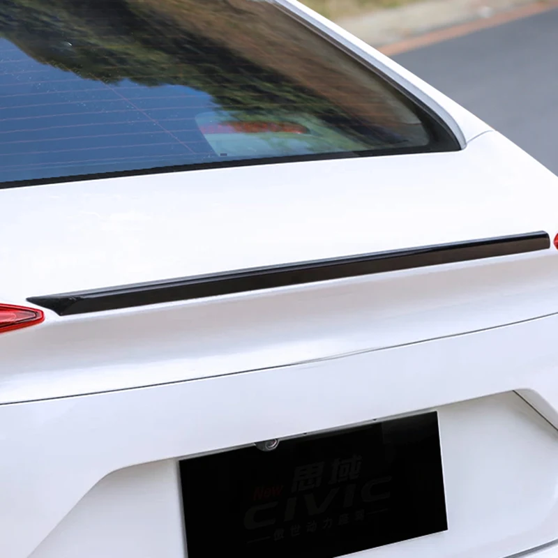 Автомобильный глянцевый черный окрашенный задний спойлер для багажника задняя