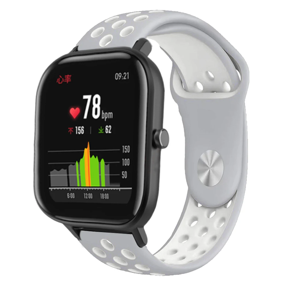Для Huami Amazfit GTS GTR 42 мм спортивный силиконовый ремешок для часов Смарт часы
