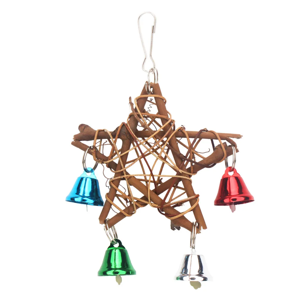 PipiFren попугаи игрушки для птиц пентаграмма аксессуары Cockatiel Perch Toy Budgie parkeet Cage