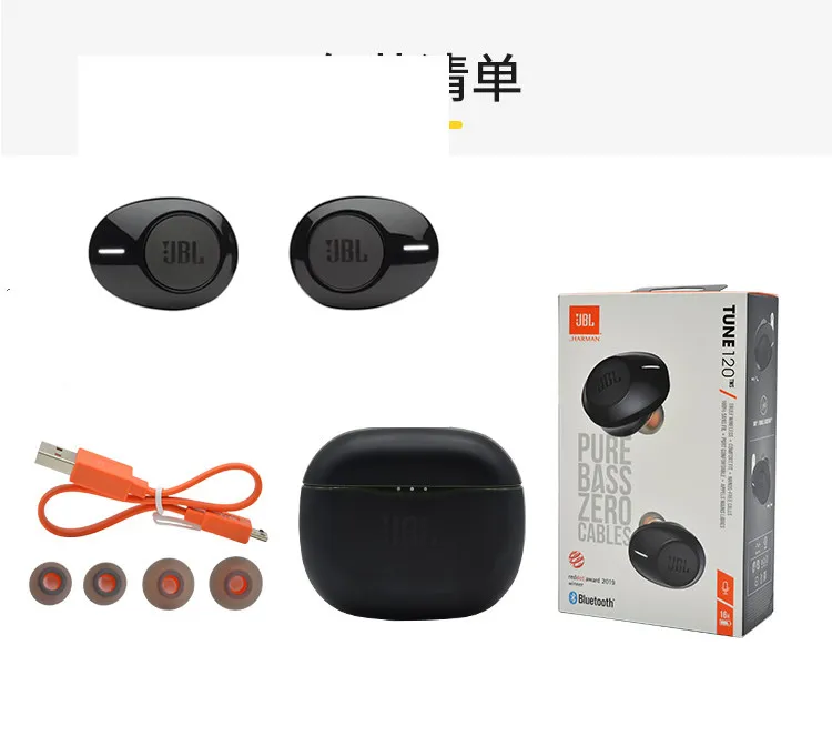 JBL T120TWS True беспроводные Bluetooth наушники TUNE 120 TWS стерео с басовым звуком гарнитура