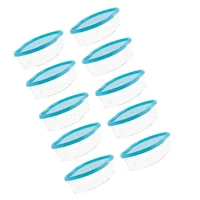 25pcs 280ml mango shaped packing box plastic disposable food container sealed box transparent take out salad container for