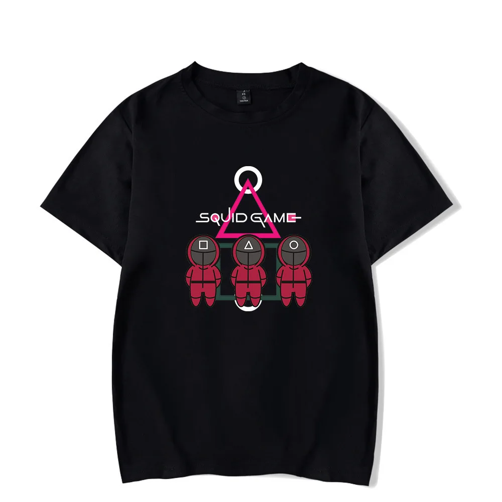 

Korean TV Squid Game T Shirt Men Kawaii Cartoon Summer Tops 456 Graphic Tees Unisex Harajuku Fashion Korean Style T-shirt Male