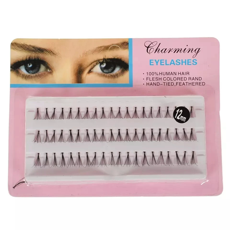 

ACEBEAUTY 60pcs/Set 8/10/12/14 mm Individual Lashes Black 10D Natural Fake False Eyelash Long Cluster Extension Makeup Beauty