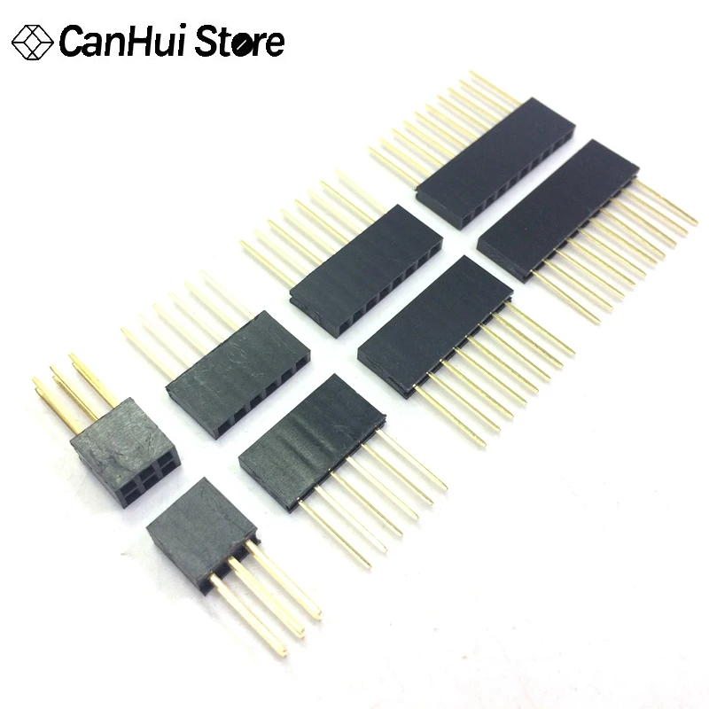 10 шт. 2 54 мм однорядные/двухрядные женские длинные шпильки 11 разъём для печатной