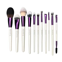 ylovely 18pcs soft synthetic hair high quality wooden foundation powder contour blending eyeshadow makeup brush set kit