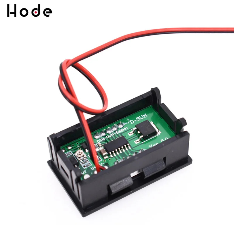 DIY Мини вольтметр тестер цифровой напряжения батарея постоянного тока 5 120 в