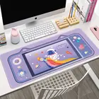 Новый большой коврик для мыши с кошачьими ушками, милый офисный коврик для компьютерного стола, большой коврик для мыши с клавиатурой, подушка для ноутбука, Настольный коврик, геймерский коврик для мыши