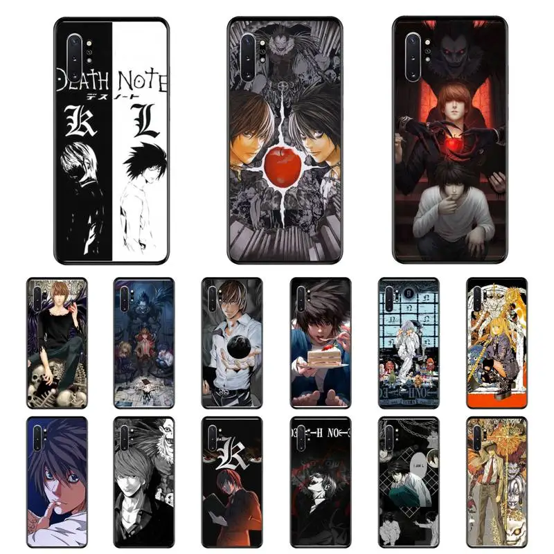 

Death Note Comic Anime Phone Case For Samsung Note 7 8 9 20 Note 10 Pro lite 20ultra M20 M10 Case