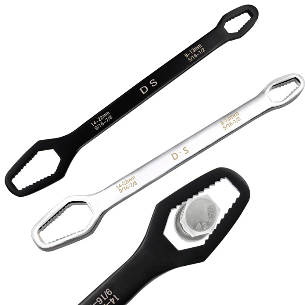 

Double-Head Key Multifunction Screw Nuts Wrenches Repair Hand Tools for Car Bicycle Ratchet Wrench Universal Spanner 8-22mm