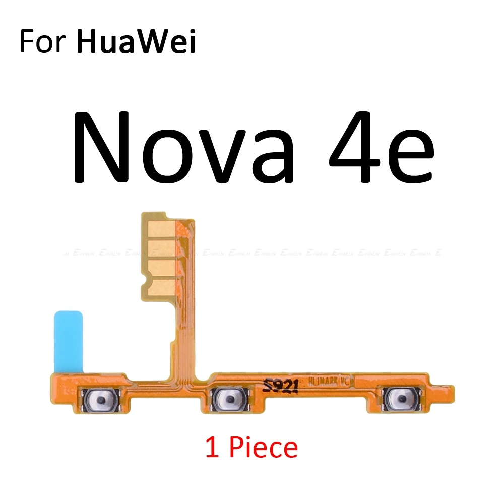 Гибкий кабель с кнопкой включения и выключения звука для HuaWei Nova 5i 5 Pro 4e 4 3 3i 3e 2 2S 2i Plus Lite Young