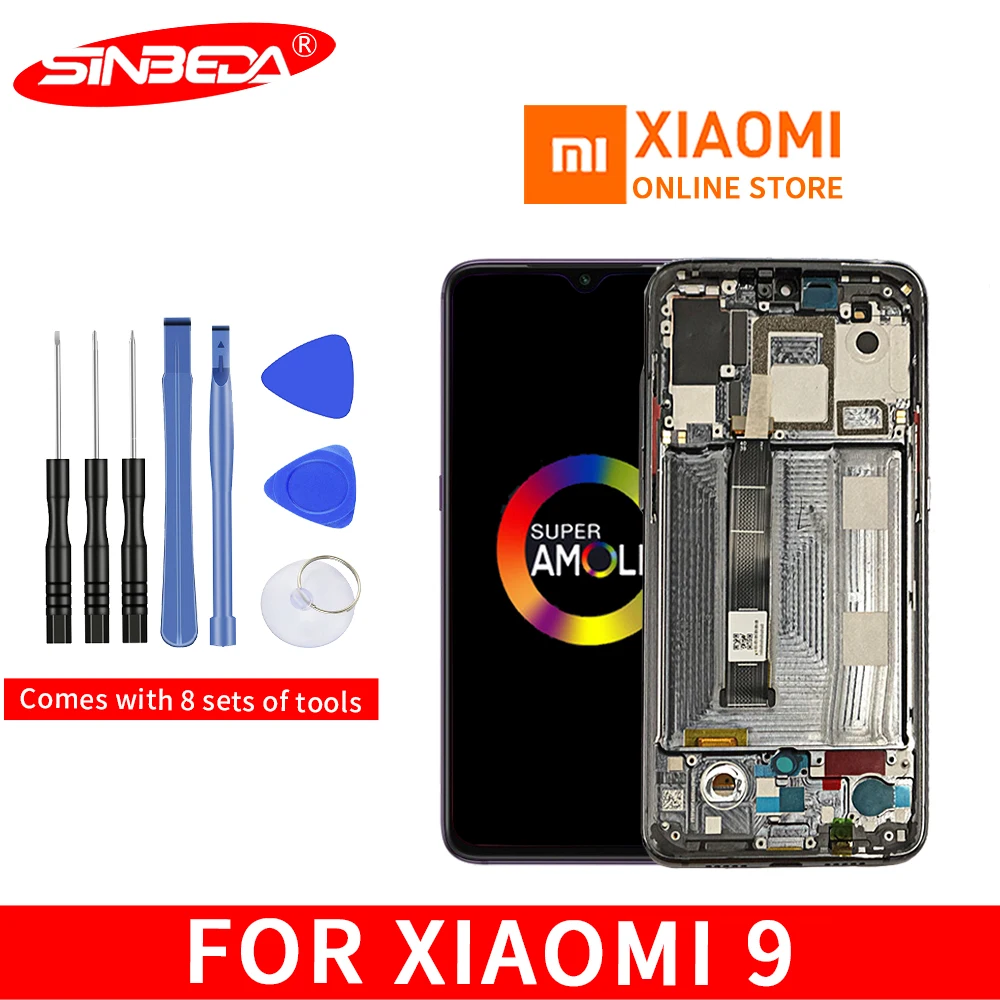 Origina 5,8" для Xiaomi Mi 9 ЖК-дисплей сенсорный экран дигитайзер для Xiaomi Mi 9 ЖК-сборка для Xiaomi Mi 9 Замена дисплея