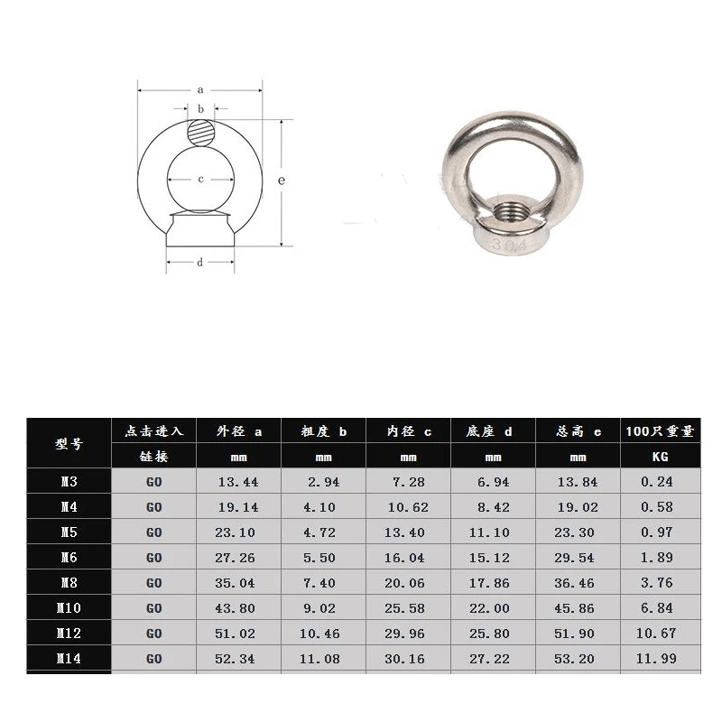 Гайки для поднятия глаз/Винты кольца болты окуня гайки фиксации винты из