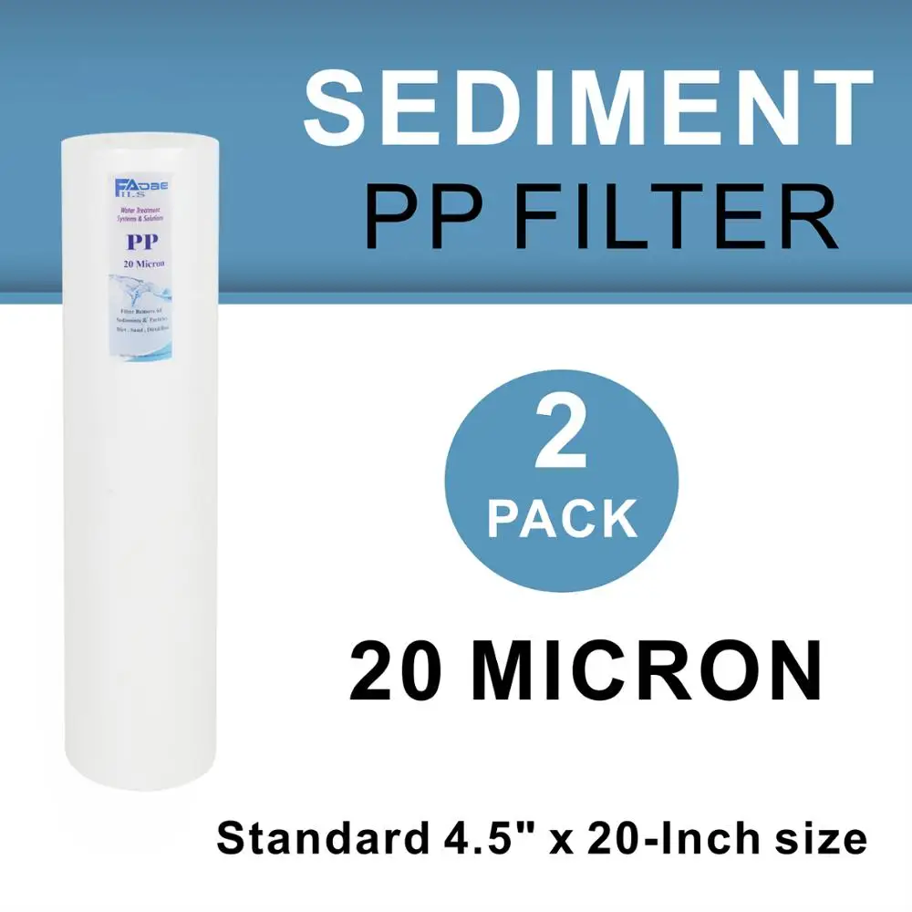 2 упаковки по 20 микрон большой голубой полипропиленовый фильтр для выдувной воды