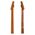 Один кусок, 21 лад, тигр, пламя, Кленовая шея, инкрустация, морские точки, желтоватая глянцевая краска для электрогитары, музыкальный инструмент