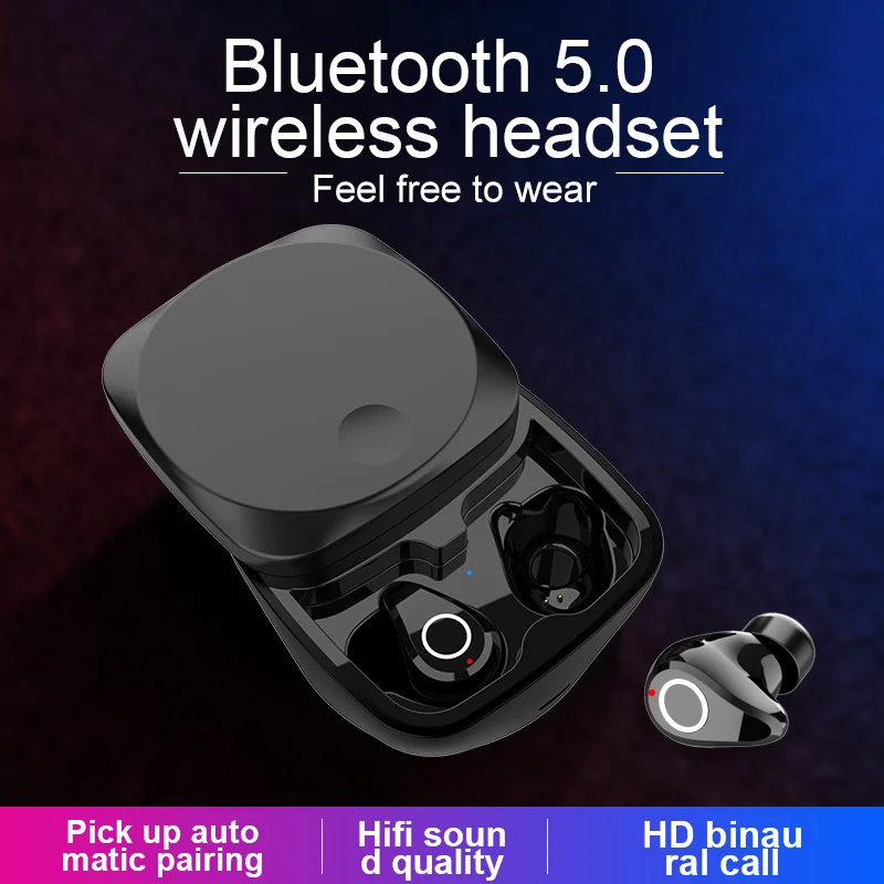 

2020 Q5 True Wireless Earphones Bluetooth Touch Bluetooth Headsets Sport Phone Gaming Hifi Earbuds With Mic for sport