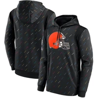 cleveland mens clothing browns sweatshirts crucial catch therma american football pullover casual quality hoodie charcoal s 3xl