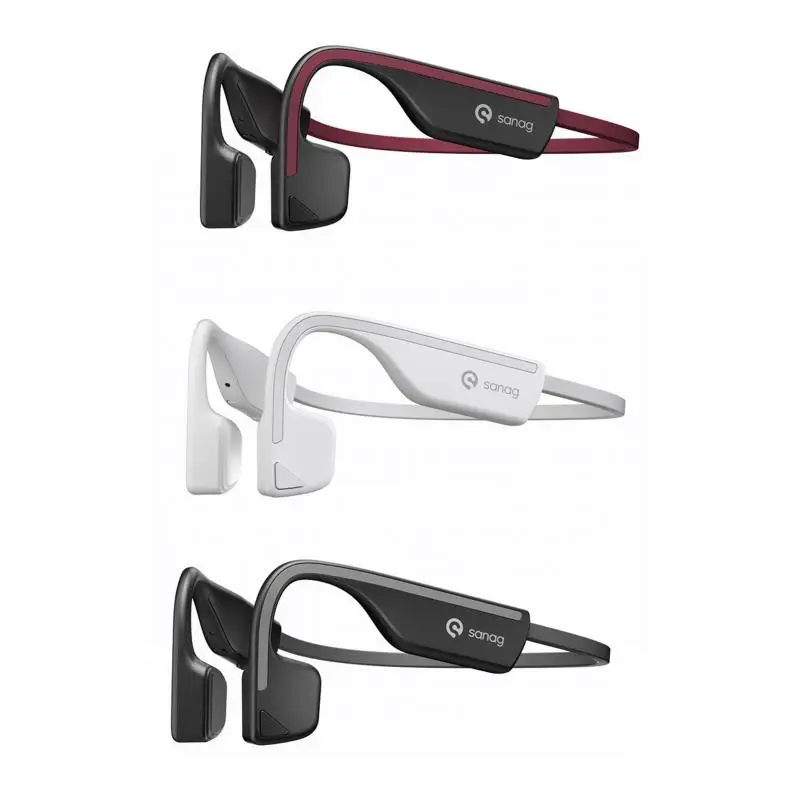 

Bluetooth-гарнитура SanagA11S с костной проводимостью, Водонепроницаемая беспроводная модель с памятью, Спортивная гарнитура