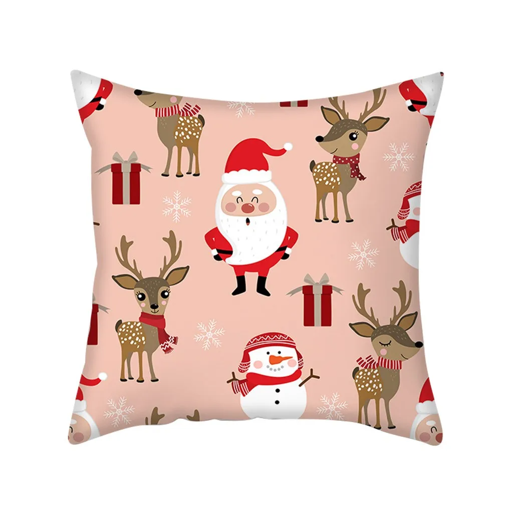 Наволочки с рождественскими узорами в скандинавском стиле милые декоративные