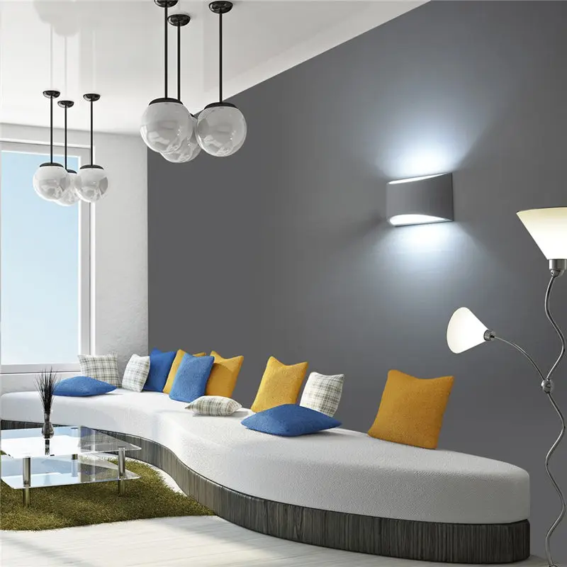 

White Gypsum Material Wall Lamp 7W G9 LED Energy Saving Light Door Aside Corridor Living Room Bedside Background Lighting Decor